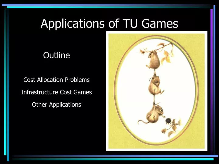 applications of tu games