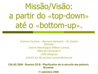 miss o vis o a partir do top down at o bottom up