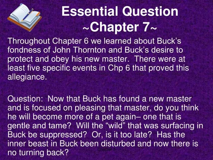 essential question chapter 7
