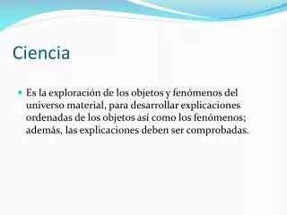 ciencia