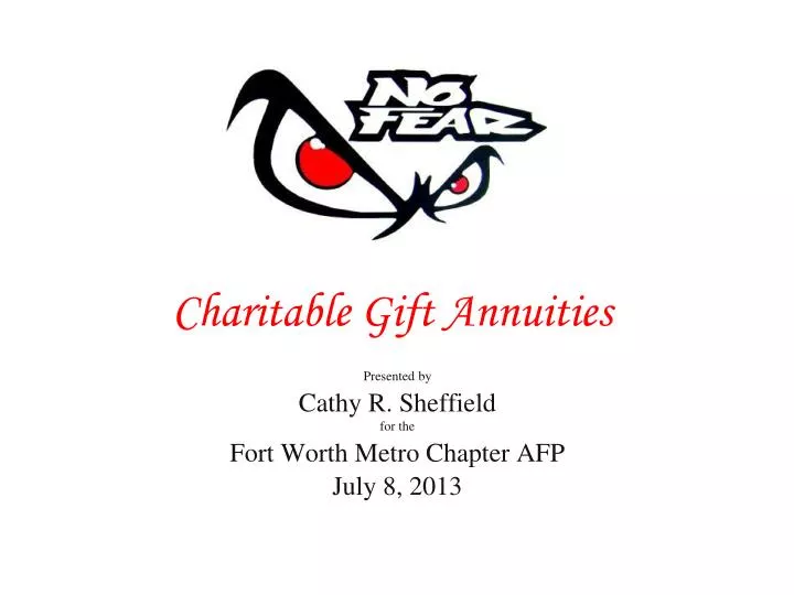 charitable gift annuities