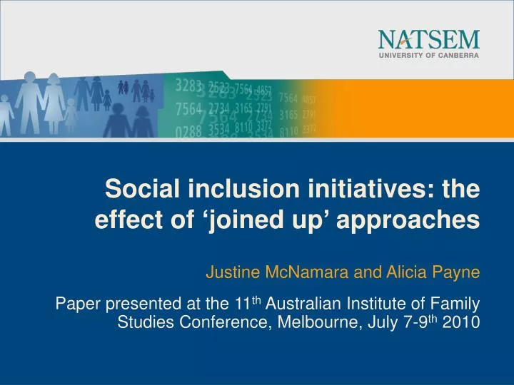 social inclusion initiatives the effect of joined up approaches