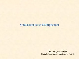 simulaci n de un multiplicador