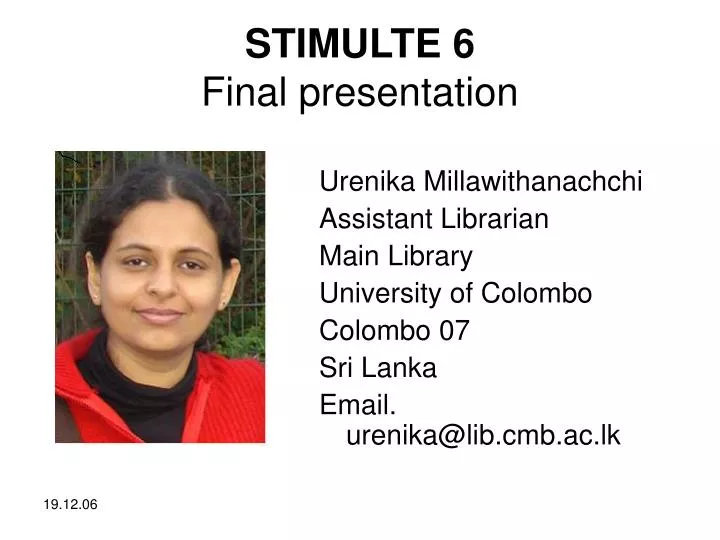 stimulte 6 final presentation