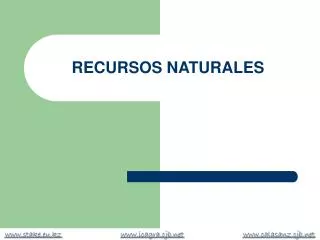 recursos naturales
