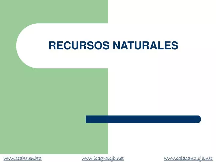 recursos naturales