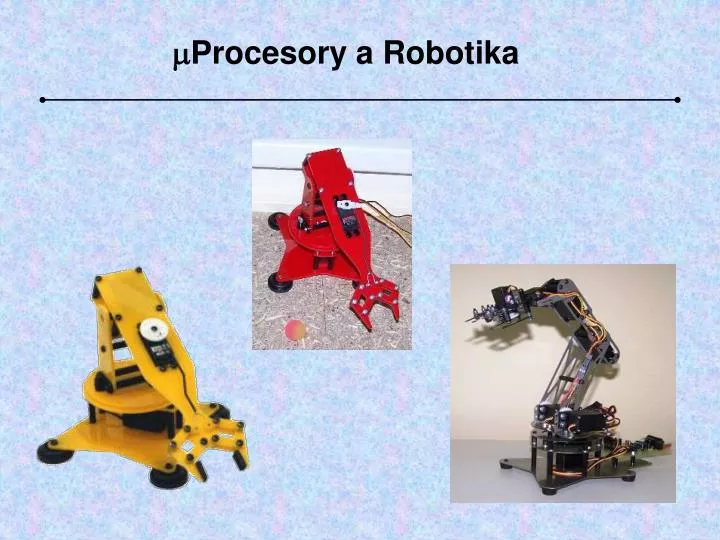 m procesory a robotika
