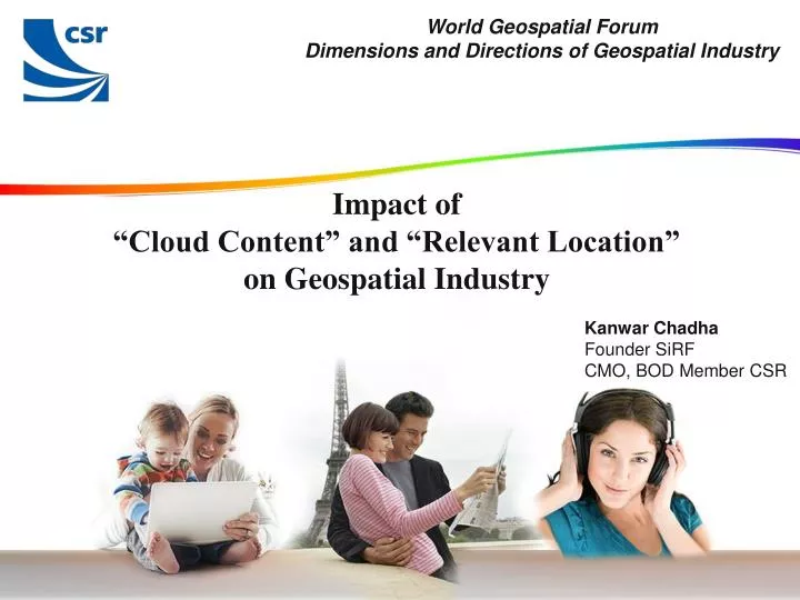 impact of cloud content and relevant location on geospatial industry