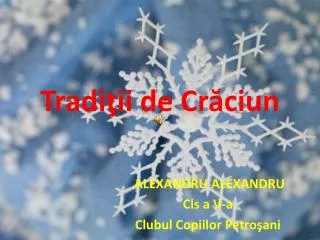 tradi ii de cr ciun