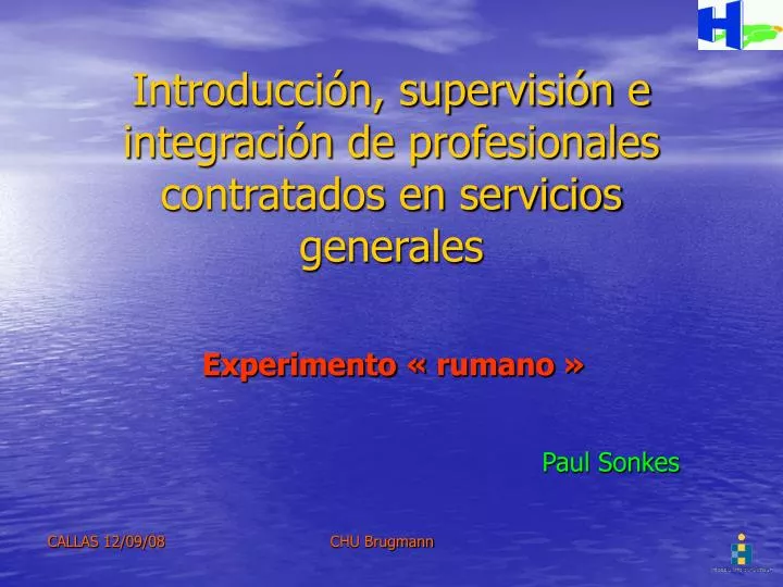 introducci n supervisi n e integraci n de profesionales contratados en servicios generales