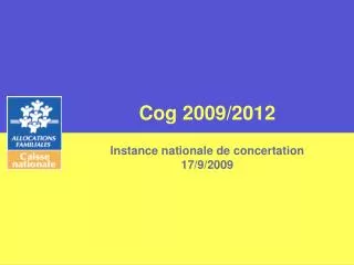 cog 2009 2012 instance nationale de concertation 17 9 2009