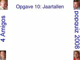 Opgave 10: Jaartallen