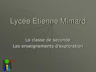 lyc e etienne mimard
