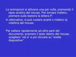 istruzioni per navigare