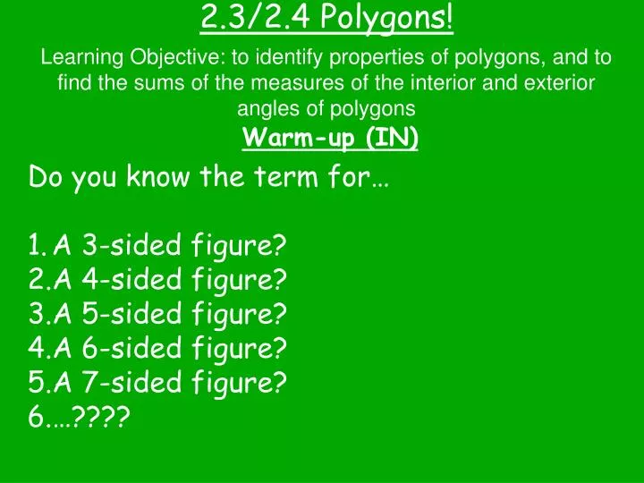 2 3 2 4 polygons