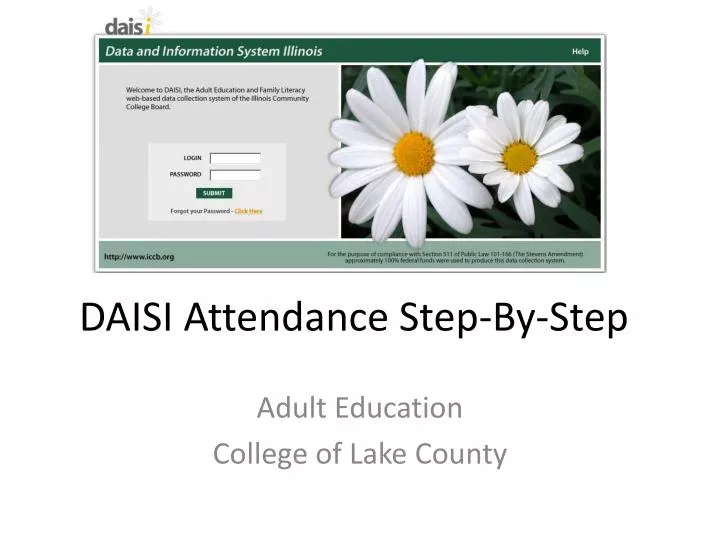 daisi attendance step by step