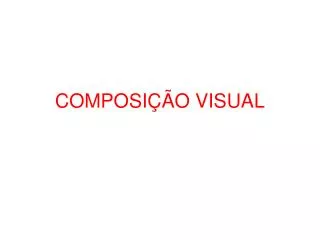 composi o visual