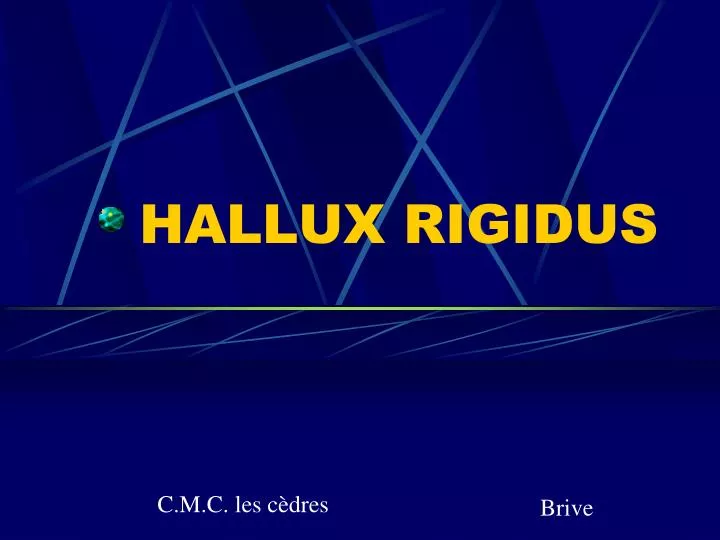 hallux rigidus