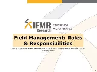 Field Management: Roles &amp; Responsibilities