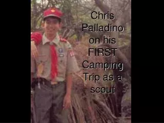 Chris Palladino on his FIRST Camping Trip as a scout