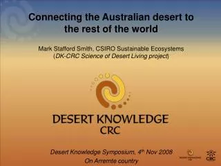 Connecting the Australian desert to the rest of the world