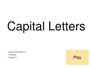 capital letters