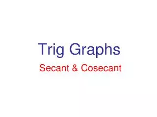 Trig Graphs