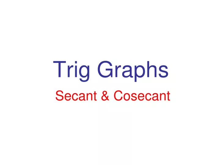 trig graphs