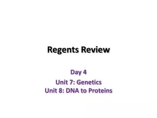 Regents Review