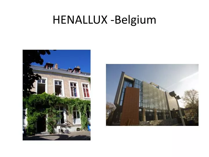 henallux belgium