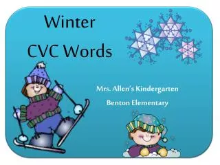 Winter CVC Words