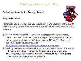 FY10 Annual Security Briefing