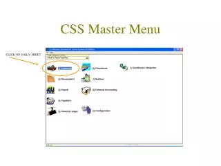 CSS Master Menu