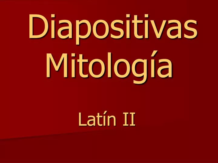 diapositivas mitolog a