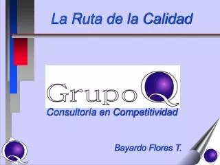 la ruta de la calidad