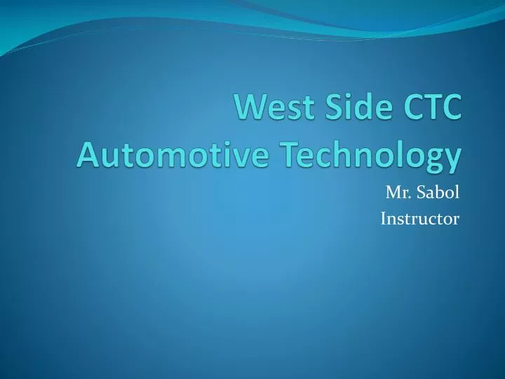 west side ctc automotive technology