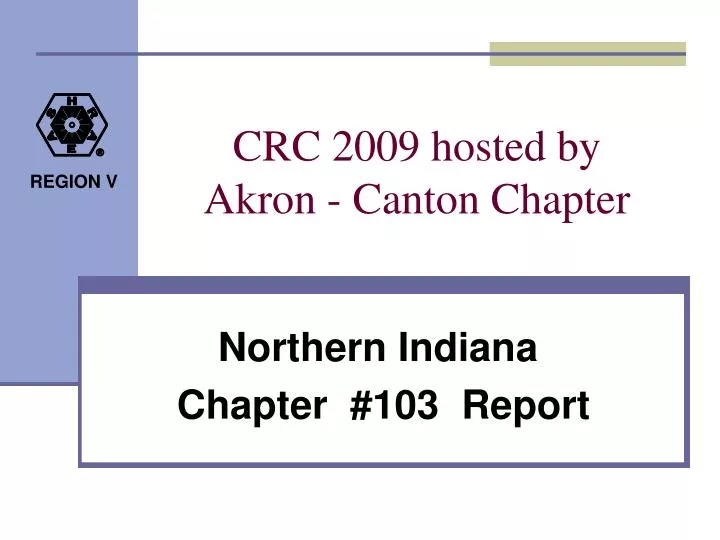 crc 2009 hosted by akron canton chapter