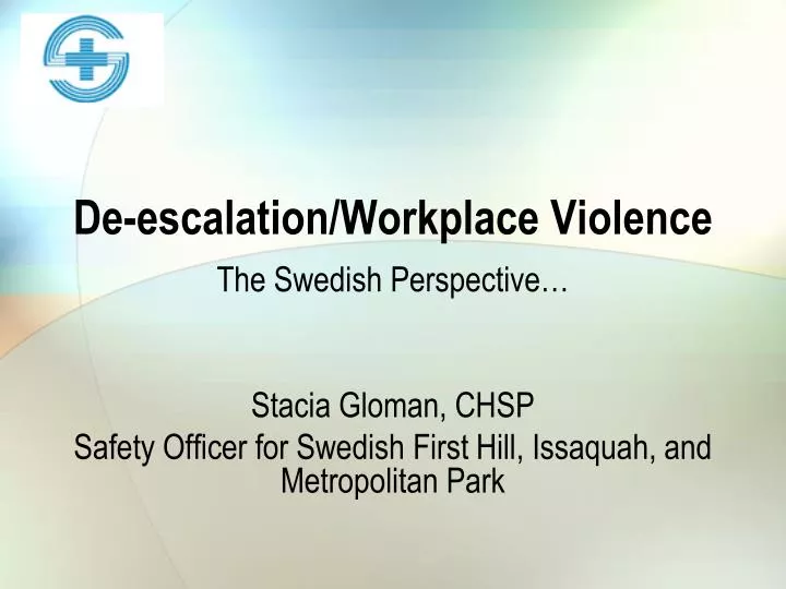 de escalation workplace violence