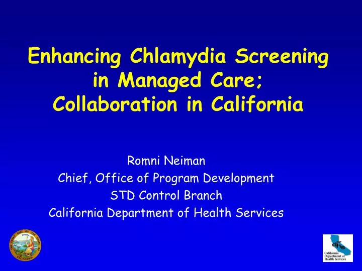 enhancing chlamydia screening in managed care collaboration in california