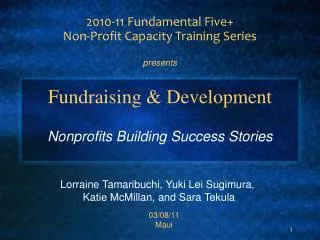 Fundraising &amp; Development