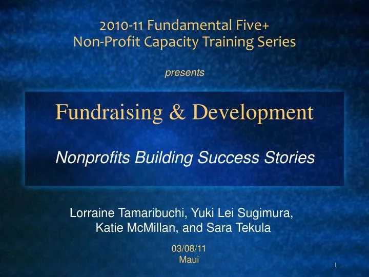 nonprofits building success stories