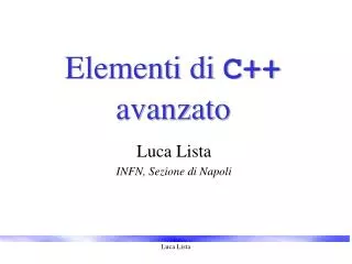 elementi di c avanzato