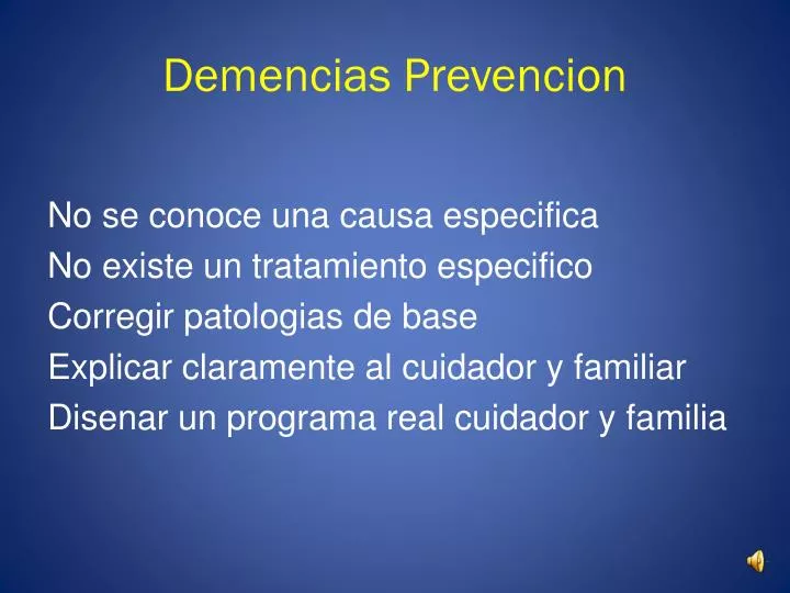 demencias prevencion