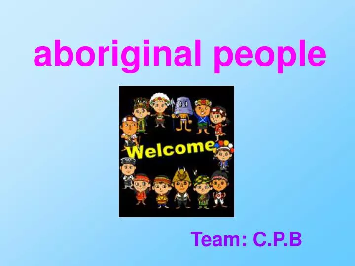 aboriginal people