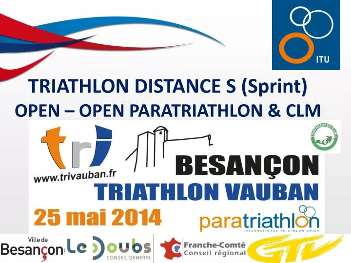 triathlon distance s sprint open open paratriathlon clm