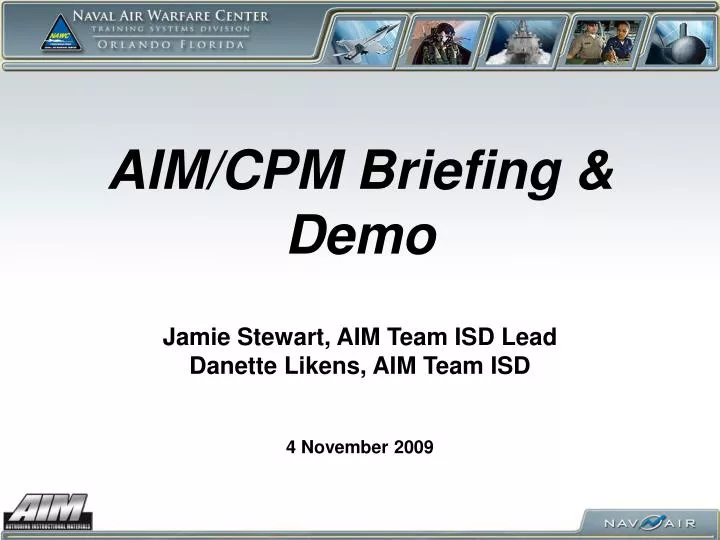 aim cpm briefing demo