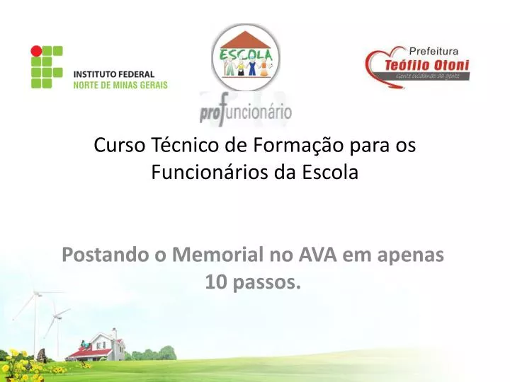 curso t cnico de forma o para os funcion rios da escola