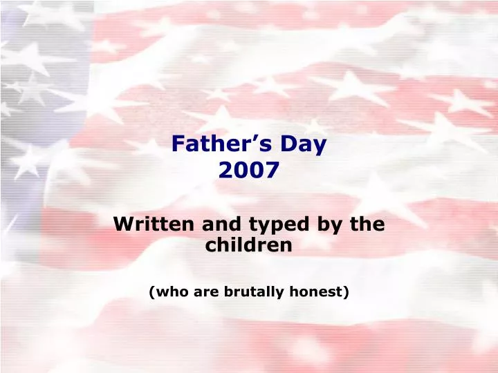 father s day 2007