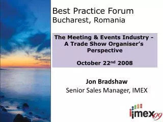 Best Practice Forum Bucharest, Romania