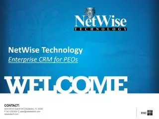 NetWise Technology Enterprise CRM for PEOs